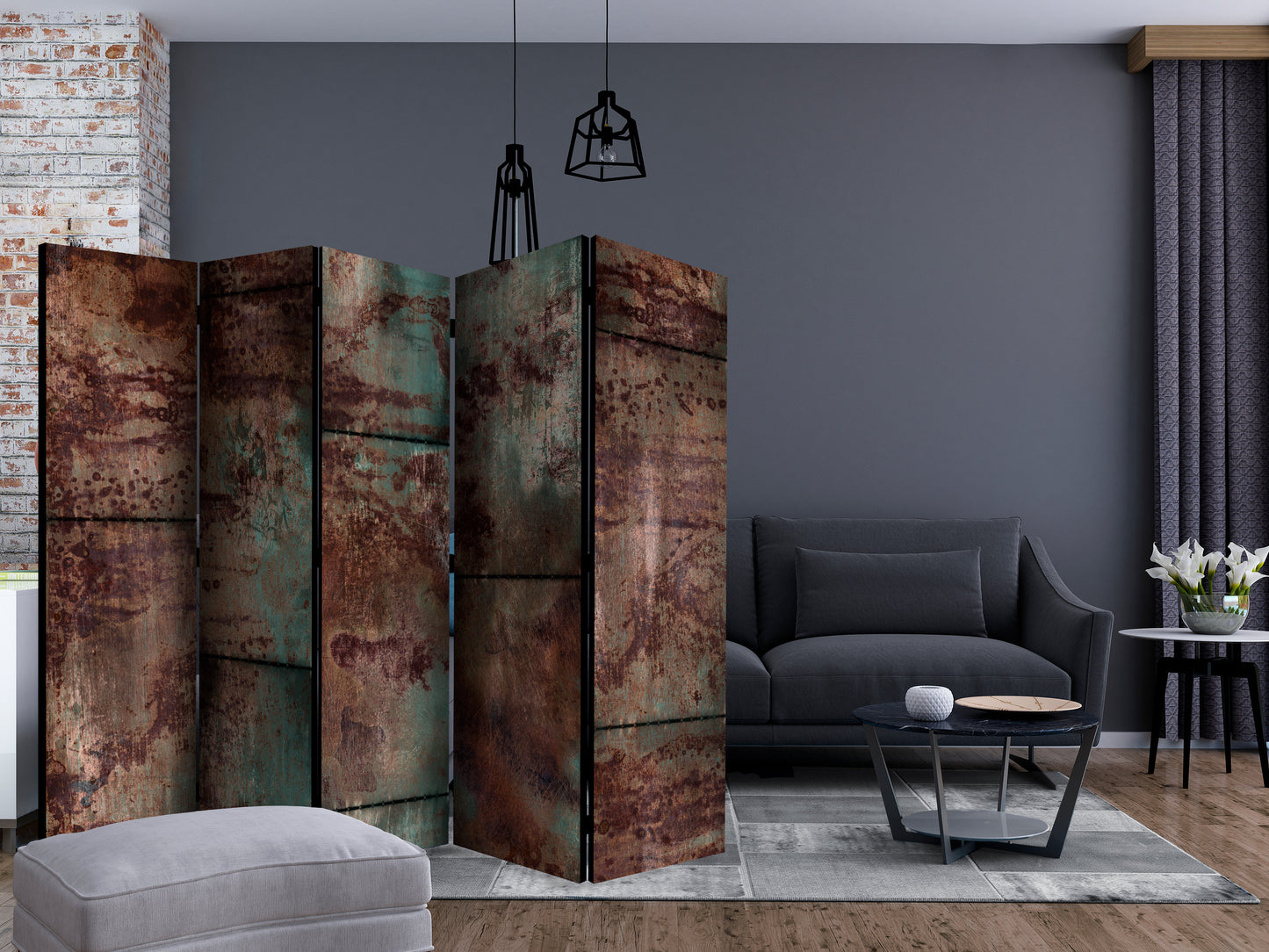 Room Divider - Dark Metal Sheet II