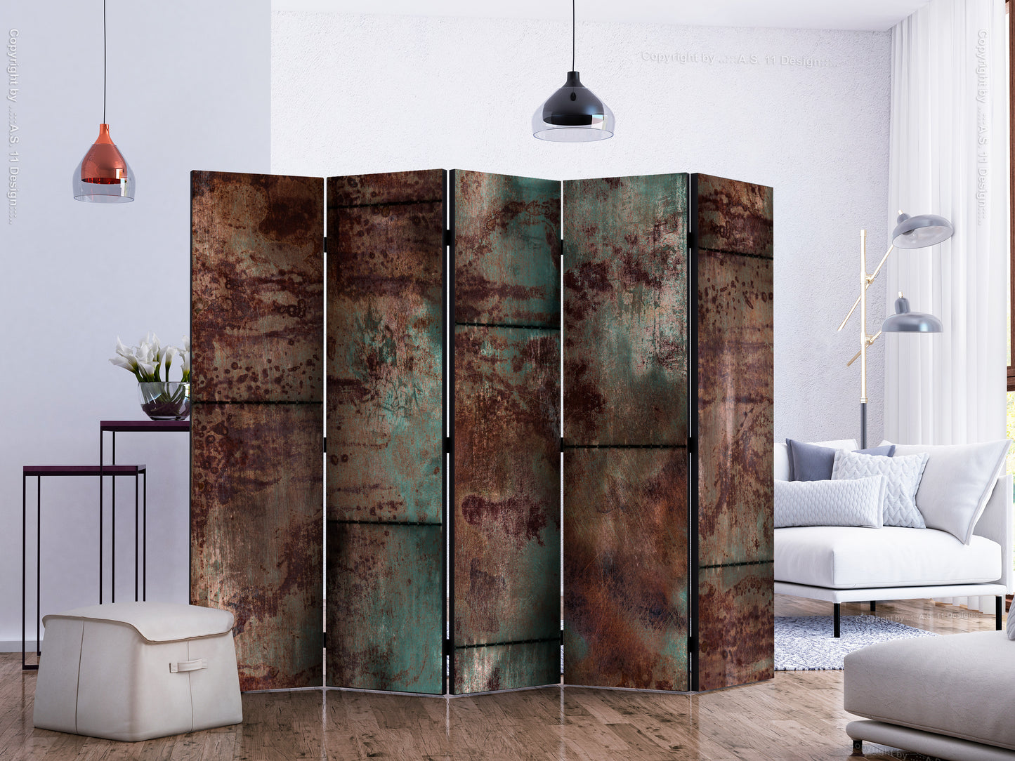 Room Divider - Dark Metal Sheet II