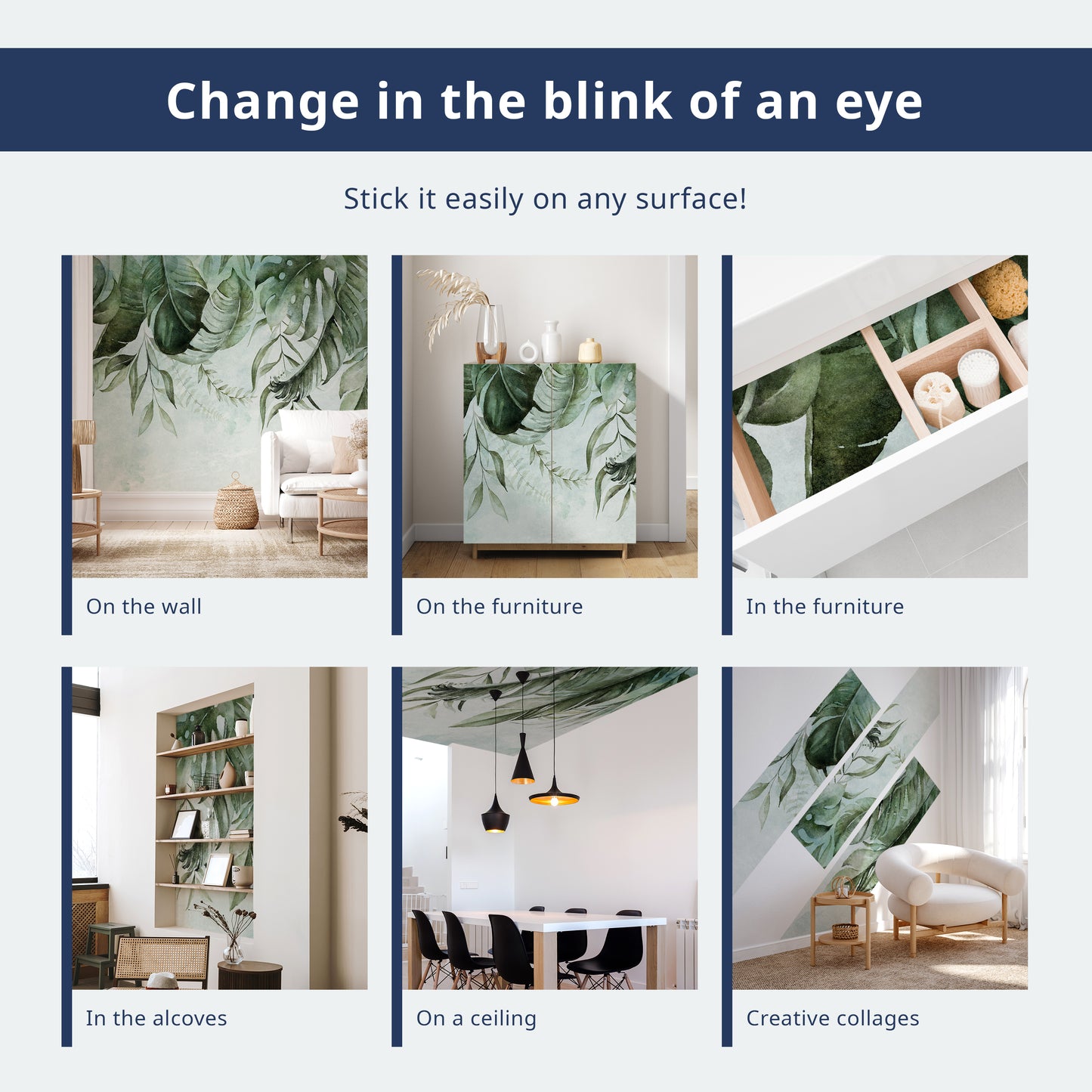 Wall Mural - Birch forest