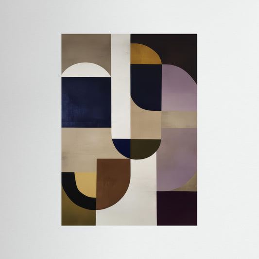 Abstract Geometrical Art. Art Poster