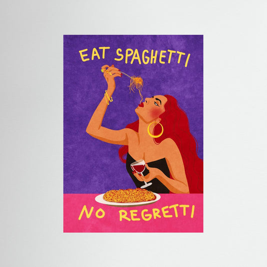 Eat spaghetti no regretti by Raissa Oltmanns
